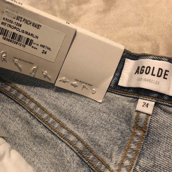 NWT Sold Out Agolde Pieced 90’s Pinch Waist Jeans - Picture 10 of 12